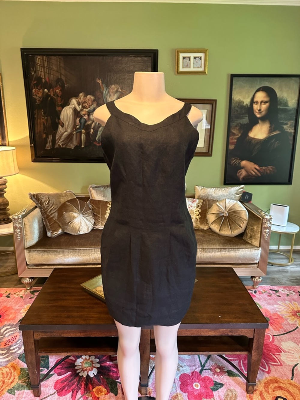 Elegant Black Sleeveless Dress